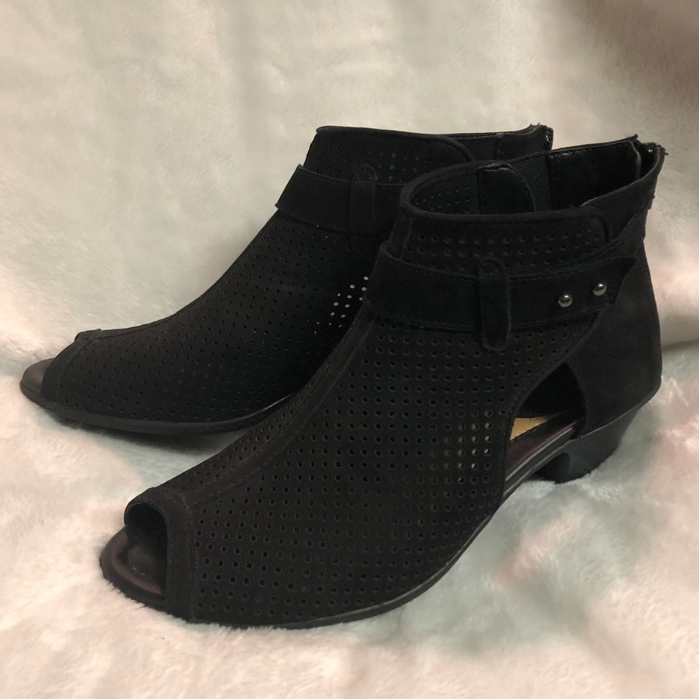 Peep Toe Mesh Booties size 8.5 or 9